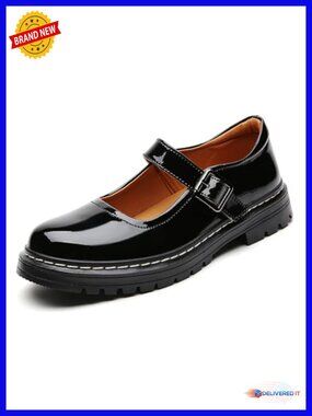 Women Platform Buckle Strap Oxford Mary Jane Flat Shoes